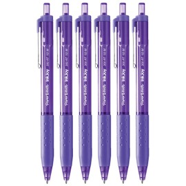 Paper Mate InkJoy 300RT Retractable Ballpoint Pens | Medium Point | Purple Ink | Pack of 6 | Ultra Smooth Ink