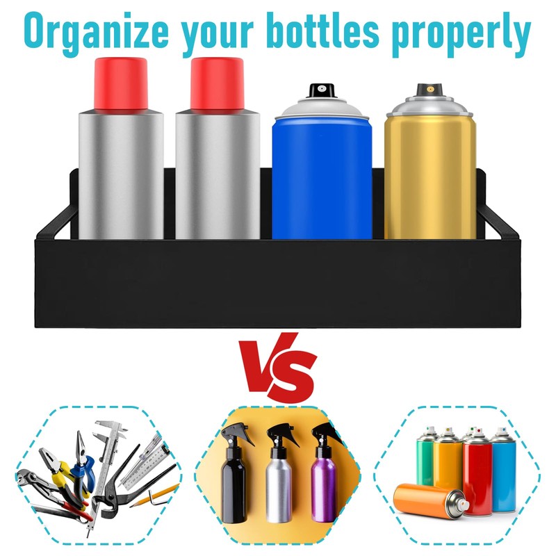 4 Pcs Magnetic Spray Can Holder, Magnet Toolbox Holder, Wall