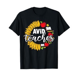 Avid Teacher Appreciation Sunflower T-Shirt