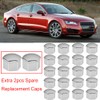 Gebildet 22 Pieces 17mm Chrome Wheel Nut Caps, Wheel Bolt