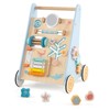 HONEY JOY Baby Push Walker, Wooden Infant Walker Activity Center