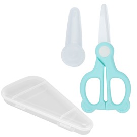 Baby Food Ceramic Scissors Infant Feeding Aid Scissors Portable for Baby Supplies HouseholdGreen