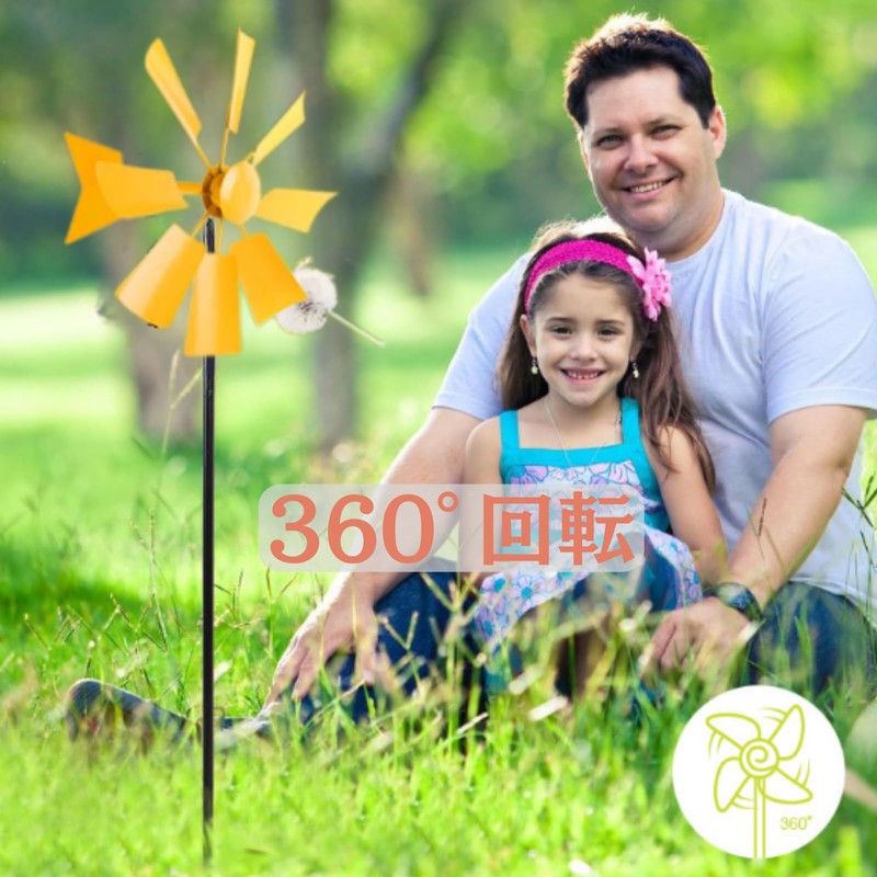 kaoco Windmill Gardening Wind Spinner Spinners Outdoor Figurine Metal Patio