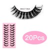 False Eyelashes, 10 Pairs Russian Strip Lashes Fluffy Wispy 3D