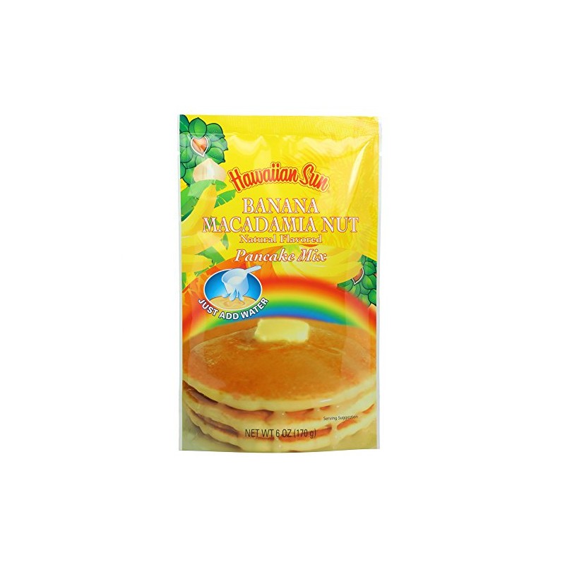 Banana Macadamia Nut Pancake Mix, 6 Ounce (Pack of 3)