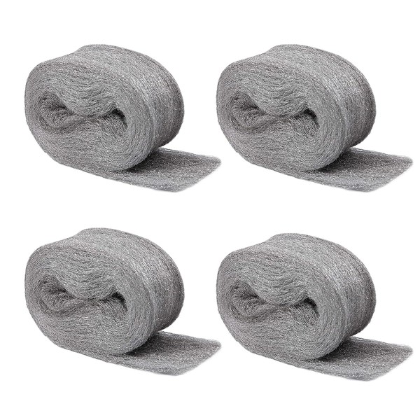 Steel Wool for Mice Control,4 Pack of 3.1"x13 Ft #000