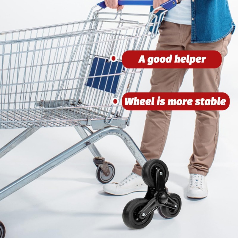 VINTORKY Stair Climbing Wheel Accessories - Heavy Duty Triangle Wheels