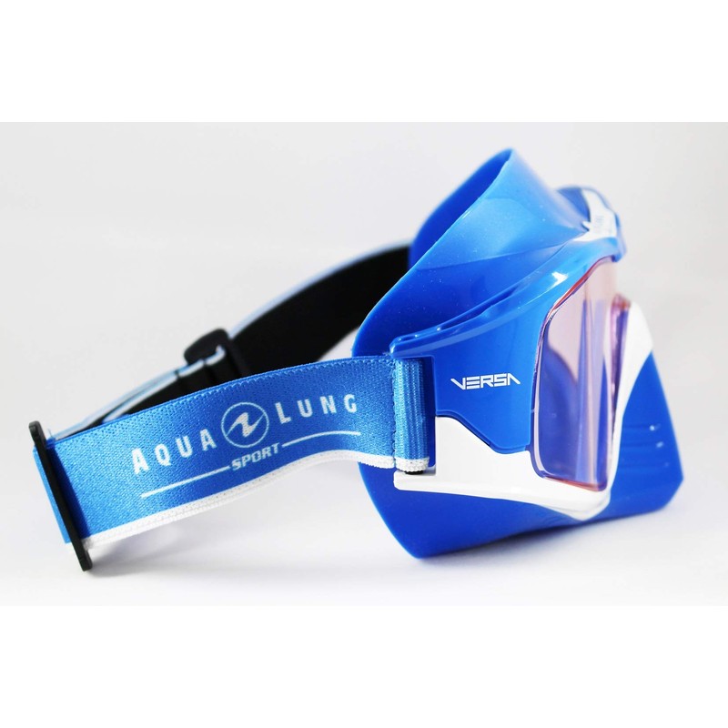Aqualang 195210 Versa Mask Blue/White AMBER LENS