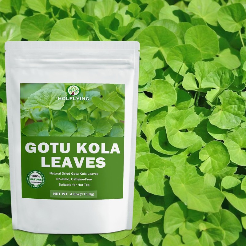 Dried Gotu Kola Leaves - 4.0 oz, Cut & Sifted,