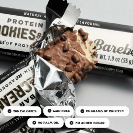 Barras proteicas Barebells galletas y crema - 12 unidades, 20 g golosinas altas en proteínas