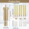 6 Pcs Premium Fine Point Blade with 1 Housing, 30°/45°/60°