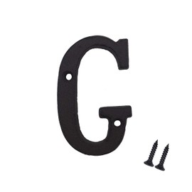 YICC 3 Inch House Letters, Cast Iron Mailbox Letter/Home Address Letter, Letter G