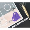 MPK Brick Matching Couple Heart Keychain for Boyfriend Girlfriend Valentines