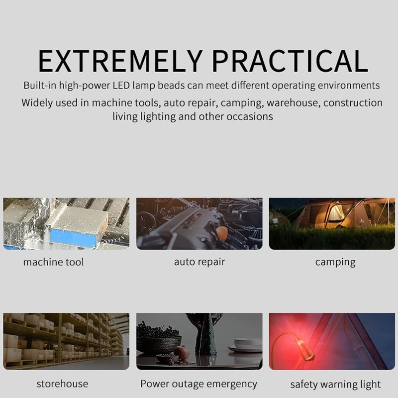 LED Work Light 1000LM Magnetic Flexible LED Flashlight with COB