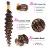 Unipearl Deep Curly Human Braiding Hair for Boho Braids 14