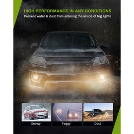 AUTOSAVER88 Fog Lights Compatible with 15-19 2015 2016 2017 2018 2019 Chevy Colorado Fog Light Replacement,with 5202 12V 24W Bulbs,Wiring Harness and Switch