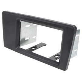 tomzz Audio 2456-016 Double DIN Radio Faceplate Compatible with Volvo S60 S70 C70 V70 Dark Grey