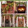 Suncalla 6 ft Christmas Garland with Red Bow, Artificial Lighted