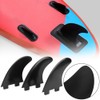 3Pcs FCS Surfboard Tail Water Fin Set Left Middle Right