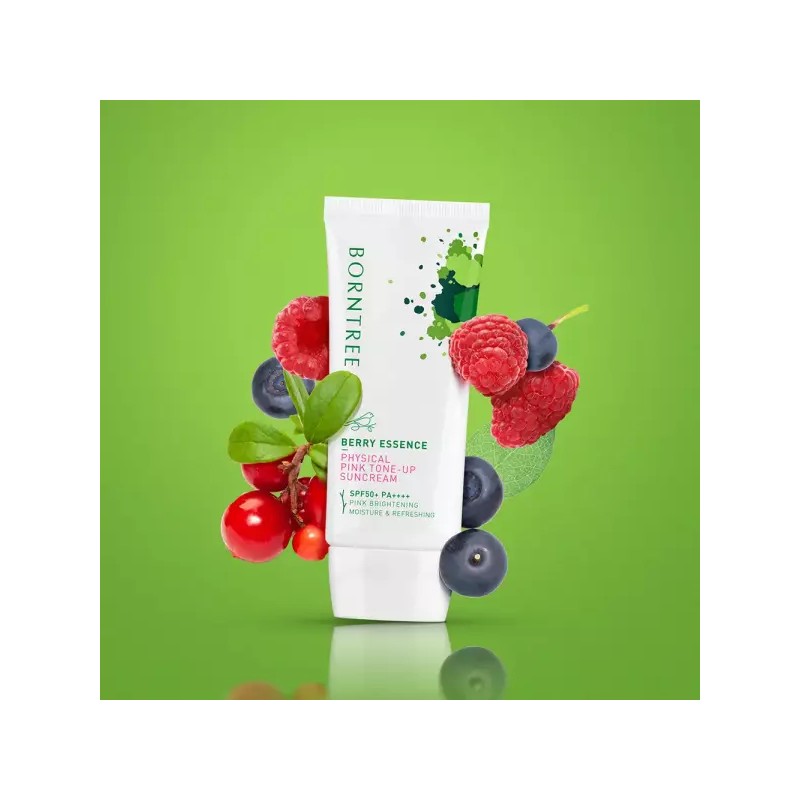 Montree 본트리 베리에센스 무기자차 핑크톤업 선크림 50ml 2개/SPF50+PA4+/눈시림없는 썬크림 Bontree