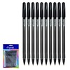 DIGNO Unik Ballpoint Pens, BLACK, Medium Point (1.0mm), Pack of