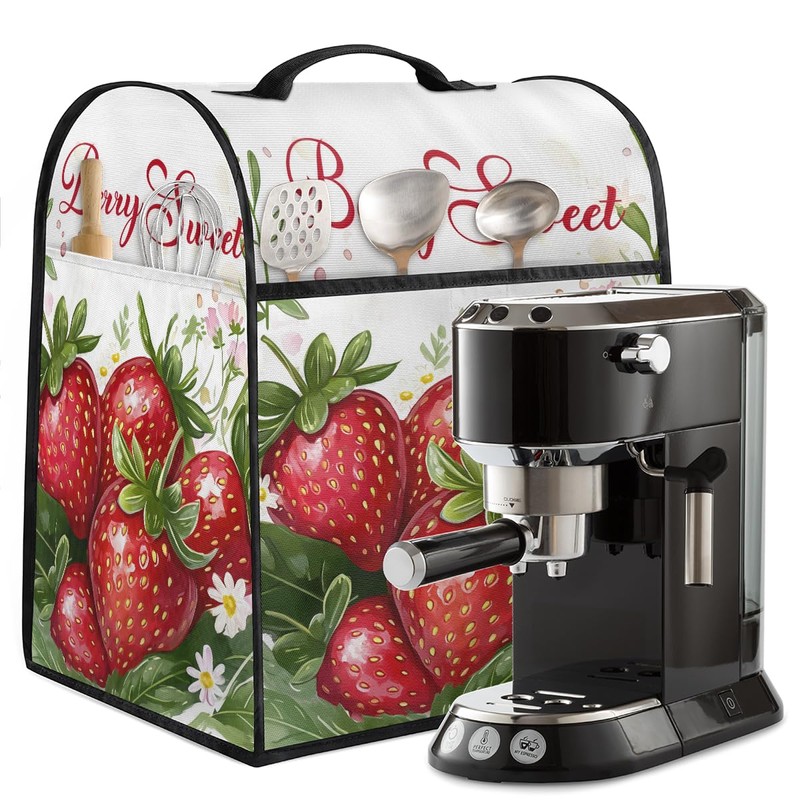 Stand Mixer Cover for Stand Mixer 6-8 Quarts Strawberry Red