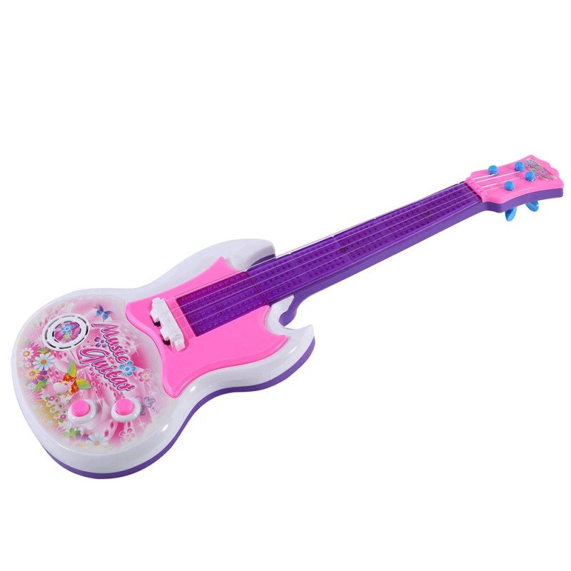carauto2000 Kids Electric Guitar Kids Musical Guitar Toy w/ Light