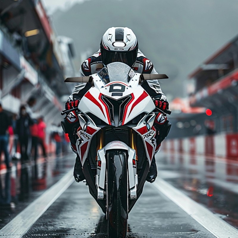 Motorcycle Mirrors - Adjustable Rotating Wind Wing Side Mirrors |