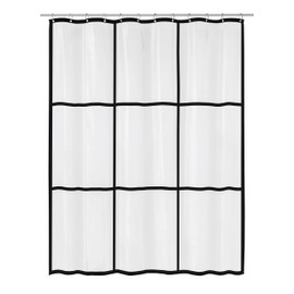 Kleine Wolke Shower Curtain PEVA Clear 180 x 200 cm