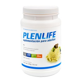 PLENLIFE - Suplemento Alimenticio en Polvo - Protena BR con Macro y Micro Nutrientes - Bote con 945 Gramos (954 gramos, Vainilla)                     