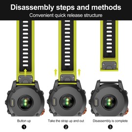 MYSNBKN Compatible with Fenix 7 Band,22mm Easy-fit Silicone Watch Strap Wristbands Replacement for Garmin Fenix 5/Fenix 5 Plus/Fenix 6/Fenix 6 Pro/Fenix 7 Pro/Forerunner 935/Forerunner945/Approach S60