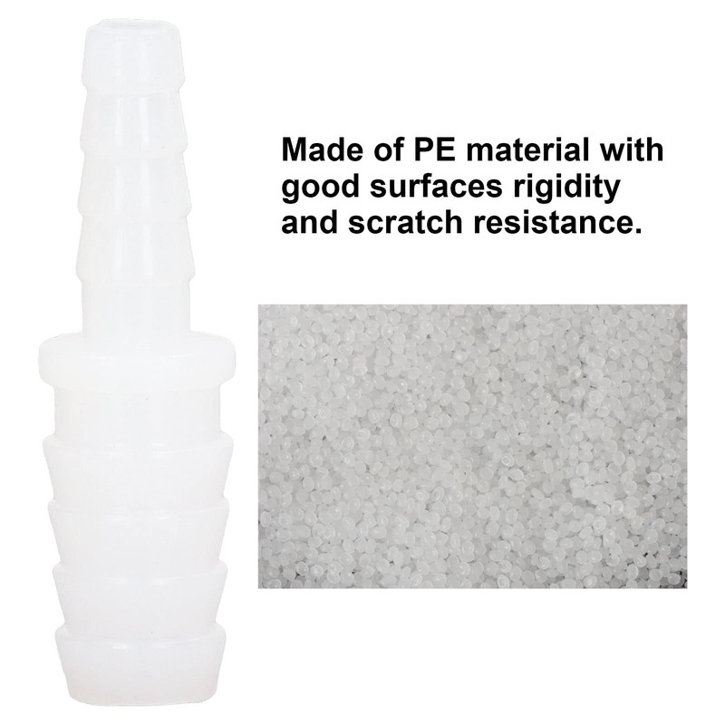 10Pcs Plastic Hose Fitting Pp Tube Connector Barb Reducer Joint