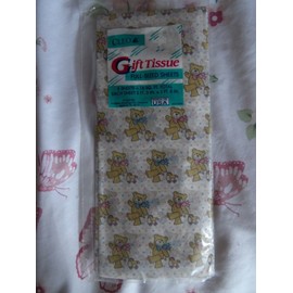 CLEO Gift Tissue 5 Full Sized 18 Sq Ft Sheets Teddy Bears Vintage *NEW*