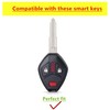 QIXIUBIA For Mitsubishi Key Fob Cover Smart Key Shell with