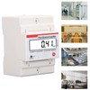 DIN Rail 3 Phase 4 Wire Energy Meter Multifunctional LCD