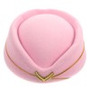 Tofficu Stewardess Hat Air Felt Stewardess Cap Womens Hats Admiral