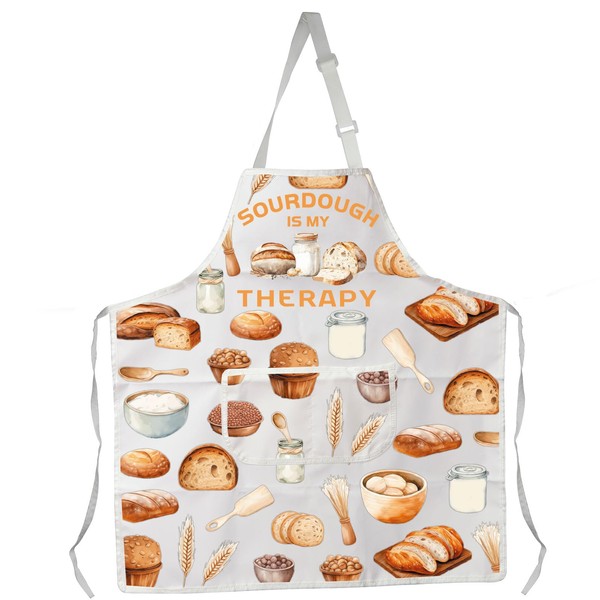 MYSOMY Sourdough is My Therapy Apron with Pockets Sourdough Baker