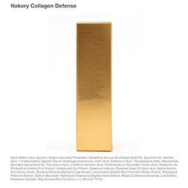 Nakery Collagen Defense Face Serum, 25% Vitamin C Complex with Niacinamide and Peptides, Anti Aging Collagen Booster for Wrinkles and Dark Spots, Brig