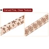 sourcing map 2pcs Wood Clay Roller 4" Snowflake Star Pattern