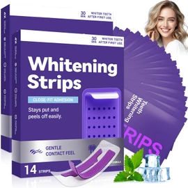 Tiras Blanqueadoras de Dientes, Whitening Strips, Bandas Dentales Blanqueadoras, Blanqueador de Dientes, Cinta Blanqueadoras de Dientes, Blanquear Dientes y Eliminar Manchas (28)