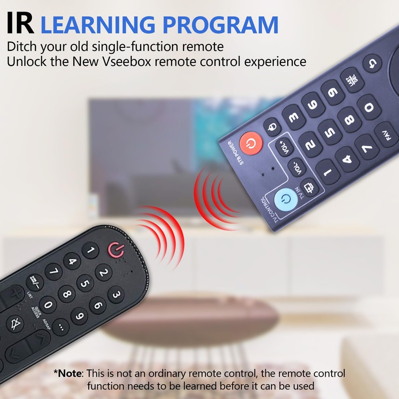 Upgraded V3 Pro Voice Remote Control, Compatible with vSeeBox V1,