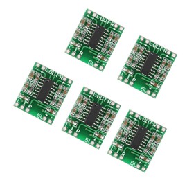 DC 2.5V-5.5V Power Amplifier Board 5Pcs 3W+3W Audio Amplifier Board Electronic Amplifier Type D for LCD TVs Laptops Etc Receivers & Amplifiers