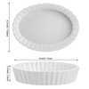 Foraineam Set of 8 Pieces Porcelain Ramekins, 6 Ounce Oval