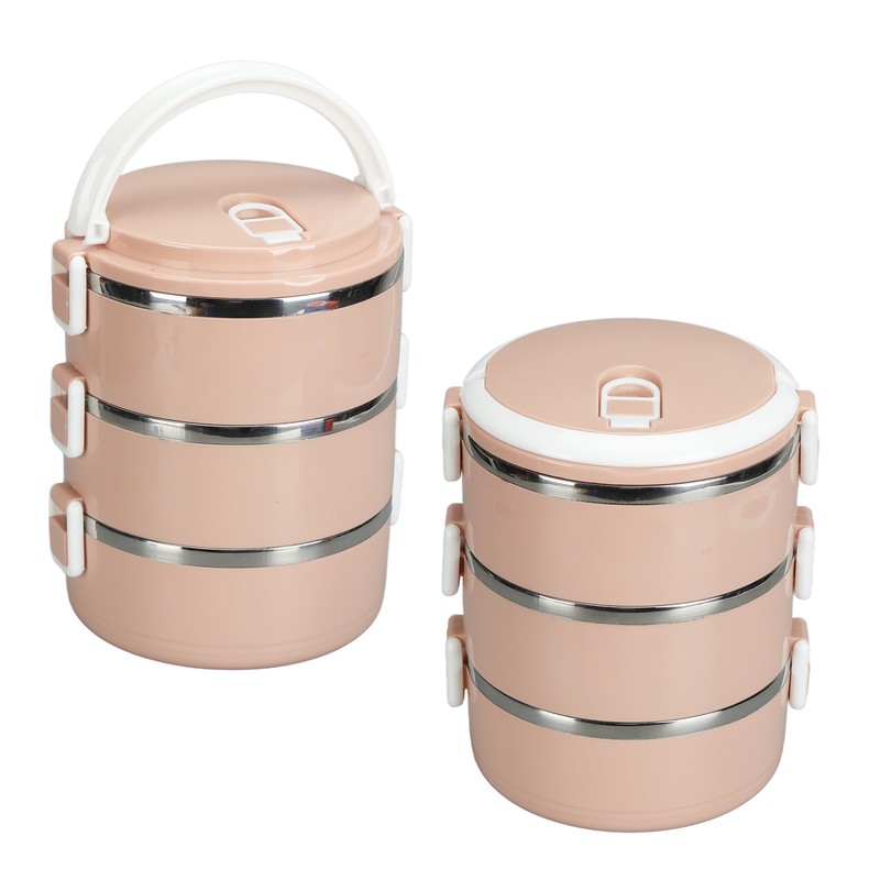 Portable 304 Stainless Steel Bento Lunch Box Thermal Cylinder Lunch