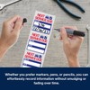 PERFORMORE 300 Pcs Oil Change Stickers – 2” x 2”