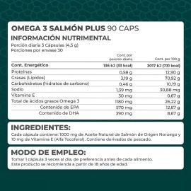 Kit 2 Piezas Suplemento Salmon Plus Omega 3 (90 Caps) Pronat Sabor Sin sabor