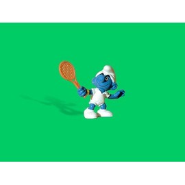 20049 - Tennis Star Smurf by Schleich from the Smurfs - vintage rare item