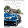 Jonny Javelin Uncle Racing Car Birthday Card