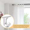 Aluminum Alloy Curtain Rod Bracket, Holder, Support - Mounted on