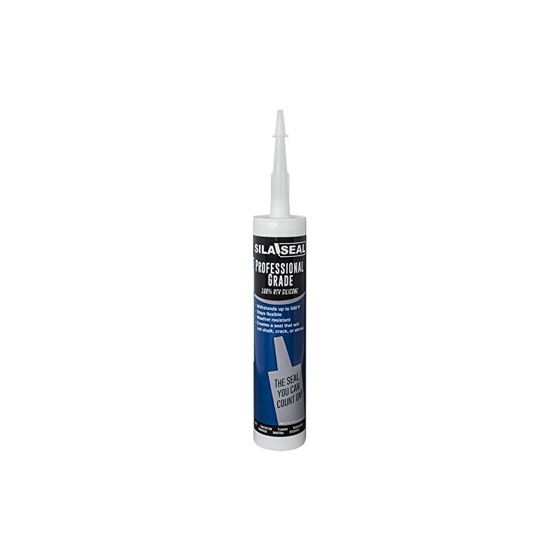 SILA-SEAL Black Professional Grade 100% RTV Silicone with reclosable Nozzle,